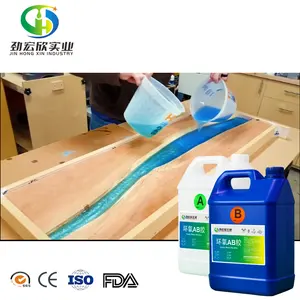 UV Resistant Deep Pour Crystal Clear Glue DIY Hand Casting Resin Kit Epoxy Resin for Casting Table River Tabletop