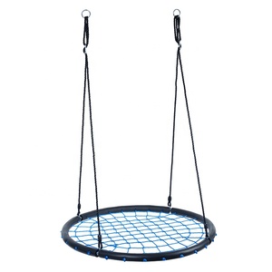 Columpio de tela de araña redonda para niños, conjunto de red de árbol para patio trasero, diámetro de 100 cm - Product Image 2