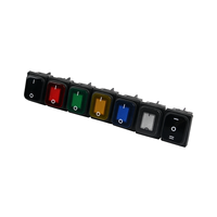 Interrupteur à bascule étanche KCD4 avec lumière rouge, 4 broches, 2 positions, 16A/20A, haute puissance, point argenté, 125V-250V