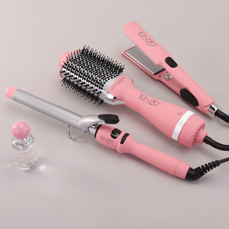 ENZO EN-5610 Professional Pink Ceramic Ionic Hair Straightener