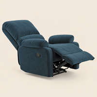 Fauteuil inclinable moderne en tissu, fauteuil inclinable manuel, fauteuil de salon, fauteuil rembourré doux