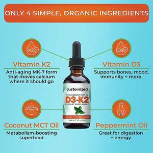 Hindistan cevizi MCT yağı <span class=keywords><strong>D3</strong></span> K2 <span class=keywords><strong>5000</strong></span> sıvı damla ile dil altı <span class=keywords><strong>D3</strong></span> MK-7 <span class=keywords><strong>IU</strong></span> - Product Image 3