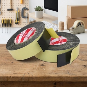 Nastro Biadesivo in Schiuma EVA su Misura, <span class=keywords><strong>Adesivo</strong></span> Forte <span class=keywords><strong>per</strong></span> Kit di Isolamento Porte e <span class=keywords><strong>Finestre</strong></span> - Product Image 1