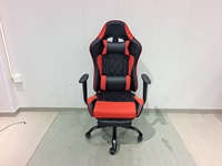 Chaise de Gamer Grande et Haute avec Support Lombaire, Chaise de Jeu Rose Luxe Réglable 3D avec Repose-Pieds