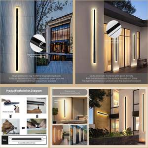 Wholesale Energy Waterproof Ip65 Outdoor Indoor 7w 14w 21w 32w 42w Modern Long Strip <b>Linear</b> Led Wall Lamp - Product Image 6