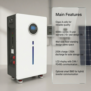 Residential Energy Storage Battery 16kWh 51.2V 314Ah LiFePO4 Tower Pack with UN38.3 MSDS CAN RS485 LCD Option - Product Image 6