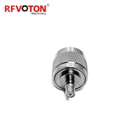 Adaptateur coaxial RF en laiton, connecteur mâle N vers connecteur femelle QMA, en stock, conforme RoHS, fourni par l'usine