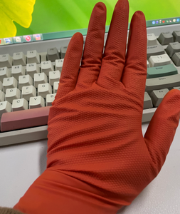 Gants jetables en nitrile sans poudre, sans latex, à texture diamant, de qualité industrielle, résistants, 8 mil, avec logo personnalisé - Product Image 5