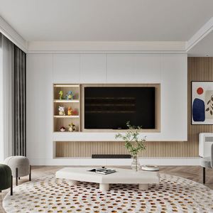 SANTOPOVA Console New Wooden Room <b>Wall</b> Unit Design Furniture Living Room Modern <b>Tv</b> Cabinet - Product Image 5