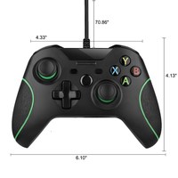 Manette de jeu filaire USB compatible One for One Slim pour PC Windows