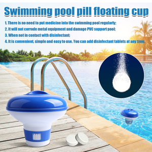 <span class=keywords><strong>Pilule</strong></span> automatique de désinfection de piscine Tasse flottante Boîte à pilules flottante à <span class=keywords><strong>eau</strong></span> - Product Image 5