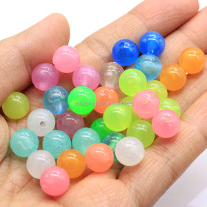 6-12mm bagliore nel buio pesca allentato distanziatore <span class=keywords><strong>perline</strong></span> rotonde per donna <span class=keywords><strong>uomo</strong></span> <span class=keywords><strong>collana</strong></span> luminosa braccialetto gioielli che fanno <span class=keywords><strong>perline</strong></span> acriliche - Product Image 6