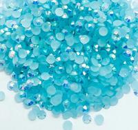 Stones Ab Wholesale 1000pcs 5000pcs Non Hot Fix Clear Transparent Stones AB Resin Flatback Jelly Rhinestones