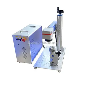 JPT MOPA M7 60W 100W 200W JPT 2.5D 3D Fiber laser marking machine with EZCAD3 software