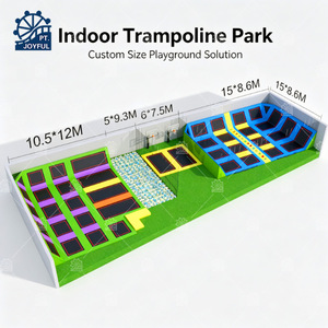 Factory Price Commercial Heavy Duty Indoor Outdoor Trampoline Park with Slide for Kids Adults Amusement Playground - Product Image 2