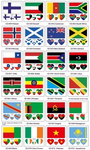 Pegatina de Tatuaje con la Bandera de Estados Unidos, Canadá y México, Estilo 2026, para Partidos de Fútbol Mundial, Deportiva, Resistente al Agua - Product Image 3