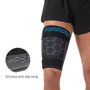Manchon de compression en nylon tricoté sur mesure pour la jambe, avec sangles, pour la protection des cuisses et le soutien des tibias - Product Image 5