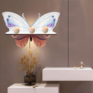 Großhandel kreative Holz Schmetterling Regal graviert Ostern Atmosphäre Dekoration Requisiten Duft kerzenhalter Art <span class=keywords><strong>Wings</strong></span> Dekor - Product Image 3