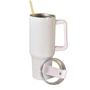 Tasse à café isotherme en acier inoxydable de 40 oz avec poignée, prête à être expédiée de Chine, vente chaude, sublimation - Product Image 4