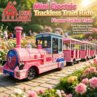 Train électrique d'attraction à 27 places, train sans rails pour adultes - Atractions pour centres commerciaux et parcs d'attractions