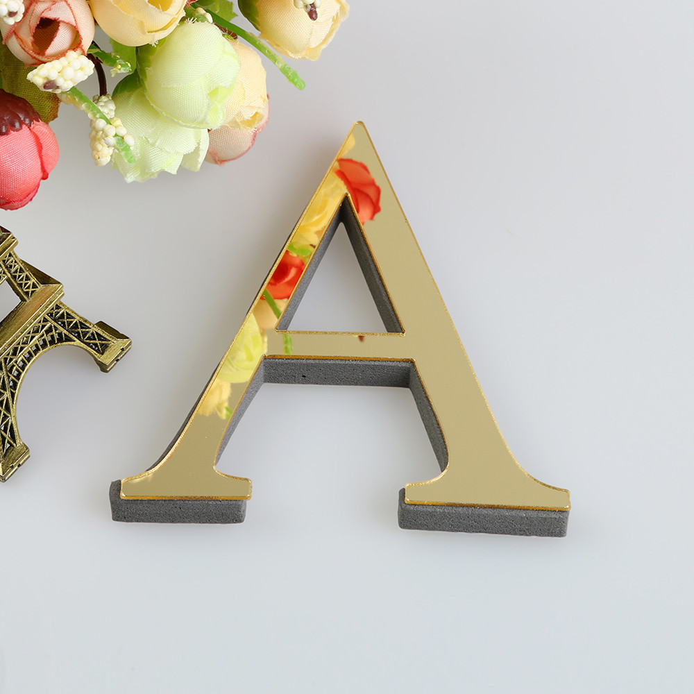 1 шт. 26 букв английского алфавита DIY 3D зеркало акриловые настенные стикеры наклейки Поверхность Современный домашний декор стены искусства настенные наклейки