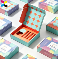Boîte rigide personnalisée avec insert en papier, papier recyclable écologique, impression offset CMYK, laminage mat, boîte d'emballage cadeau de luxe