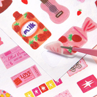 Simno 157 pièces – Kit de fournitures de scrapbooking rose esthétique – Matériaux mignons pour journal créatif – Ensemble de papeterie
