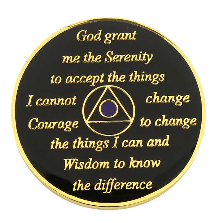 Free Sample Custom Tree of Life Aa Coin Custom Anniversary Sobriety Recovery Coin