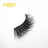 Cils en bande A-RIX en faux vison, longueur moyenne, 3D, indispensables, pour un look naturel et volumineux, fabriqués à la machine, haute qualité