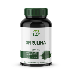 Comprimés de spiruline 3500mg, vente en gros OEM/ODM |   500 unités |   Soutien du système immunitaire, stimulation de l'énergie, complément sans gluten - Product Image 1