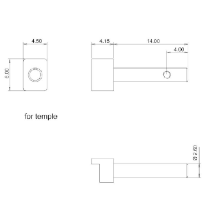 Bisagra flexible de acetato para inyección de impresión 3D para piezas de marco de anteojos de madera - Product Image 3