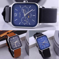 Montre à quartz carrée rétro avec cadran blanc, chronographe squelette en acier inoxydable, phases de lune, logo OEM personnalisé, unisexe, 40 mm