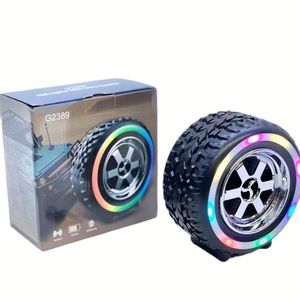 New Tire Shape Design Speaker Portable Mini Outdoor Wireless Speaker with Battery Power Manufacturing Supply - Product Image 1
