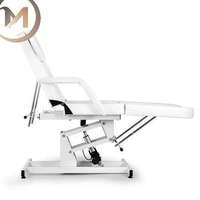 Lit de massage électrique professionnel moderne à moteur unique, fonctionnel pour tatouage et spa, blanc/noir, pour salons de beauté