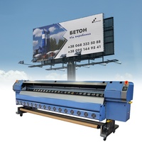 Nouvelle imprimante jet d'encre à solvant haute vitesse pour extérieur, tête Bheng Konica 512i, 4/8, 3,2 m, traceur automatique pour bâches, autocollants et mailles en vinyle