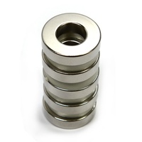 Rotor de pompe submersible industrielle, aimants en néodyme de forme annulaire personnalisée avec revêtement en nickel