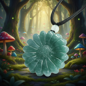 Оптовые подвески из драгоценного камня в форме цветка, из нефрита, синего цвета, модные ювелирные изделия, подарок - Product Image 6