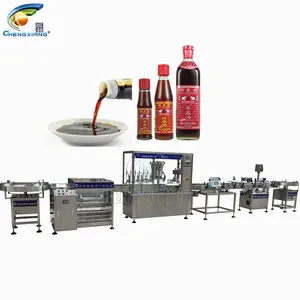 Fully Automatic piston pump 50-500ml glass bottle liquid soy sauce filling machines