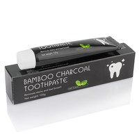 Prix de gros Soins bucco-dentaires Blanchiment des dents Dentifrice naturel au charbon de bambou activé 105g