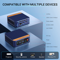 Serveur Rack Industriel Mini 1U HVAEIPC N1, Intel 8 cœurs, Stockage SSD, Mémoire Vidéo DDR4, Graphiques Intégrés, Windows, Alimentation 220W