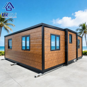 HESHi <b>Container</b> House Modern Wooden Design Rectangle Living Space Prefabricated Home for Outdoor Use - Product Image 1