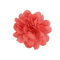 Corsages en soie de 9 cm fabriqués en usine, fleurs de corsage pour mariage en tissu mousseline / fleurs multicouches / accessoires pour bandeaux