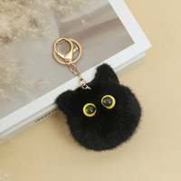 Porte-clés de voiture en forme de hibou en peluche, pompon tendance, personnalisé, boule de fourrure, accessoires d'Halloween pour sac, unisexe, 10x5x3cm, vente en gros