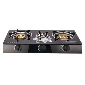 Commercial Big Free Standing 3 Burner 4 Plate 5 Burner Gas Stove Gas And Electricity Stove