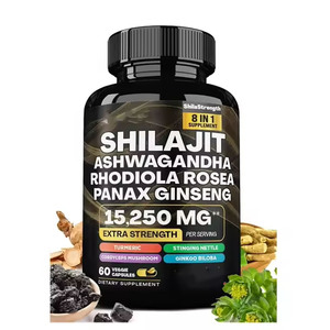 Capsule di Shilajit Puro dell'Himalaya in Offerta con Ashwagandha e Ginseng Panax, Integratore Antiossidante ed Energizzante per Adulti - Product Image 1