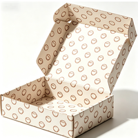 Boîte d'expédition pliable en carton ondulé avec impression personnalisée, carton cadeau en carton personnalisé pour les petites entreprises e-commerce