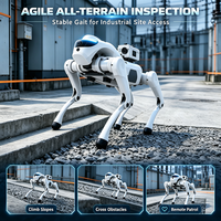 Robot quadrupède d'inspection industrielle, plateforme robotique modulaire à 4 pattes pour la surveillance des postes de transformation et des sites d'usines