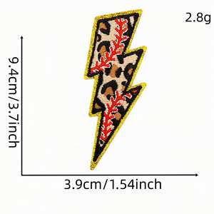 Parches Deportivos de Béisbol Bordados con Temática de Softbol para Planchar - Product Image 4