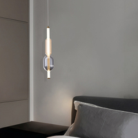 Lustre en verre LED minimaliste de luxe nordique pour salon, hôtel, restaurant, café, bar, table ronde de salle à manger