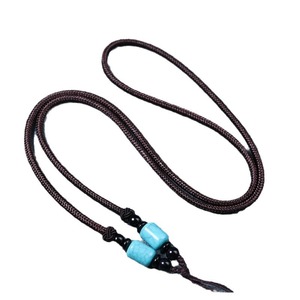 Collier ras du cou en corde tressée à la main en polyamide réglable, <span class=keywords><strong>DIY</strong></span>, amusant, jade épais, collier en jade - Product Image 5